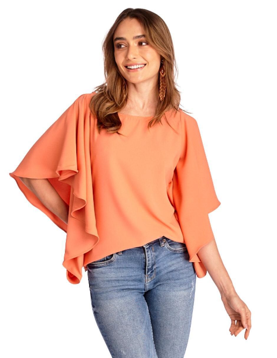 Blusa manga al codo para mujer