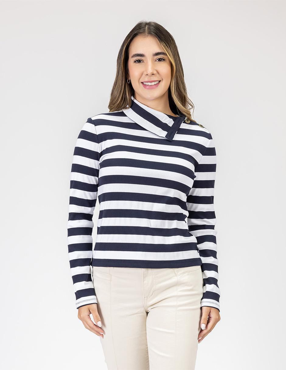 Blusa manga larga para mujer