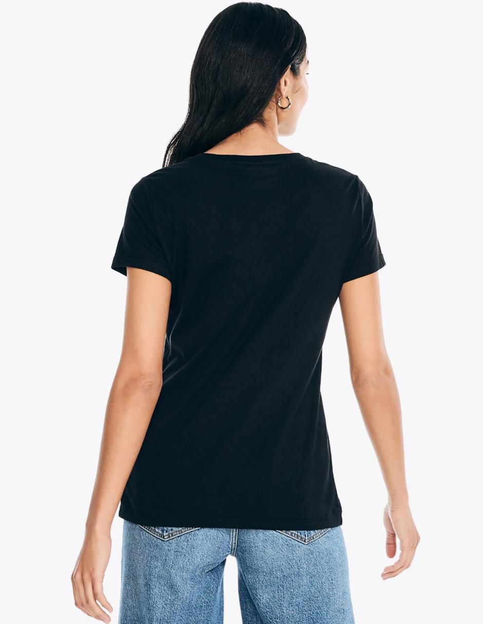 "playera" "manga" corta nautica basi "cuello" redondo "para mujer"