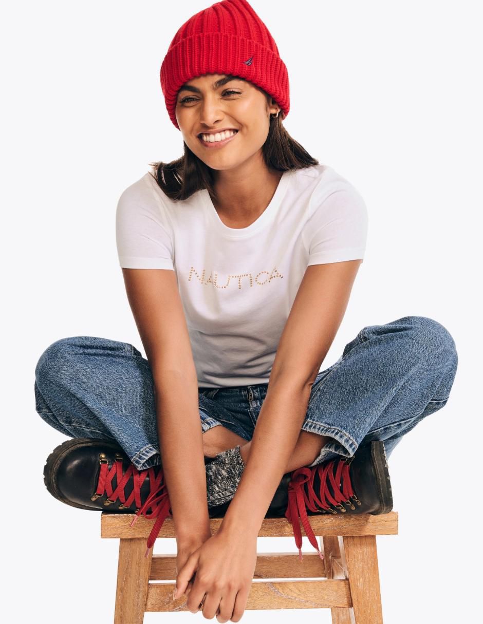 Playera manga corta Basi cuello redondo para mujer 3