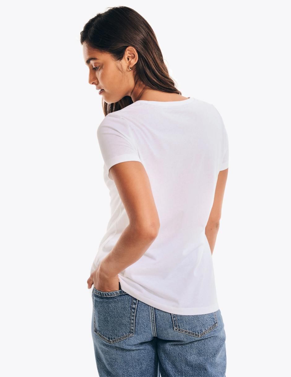 Playera manga corta Basi cuello redondo para mujer 4