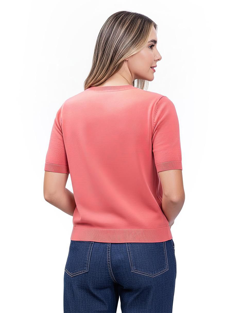 Blusa manga al codo para mujer 4