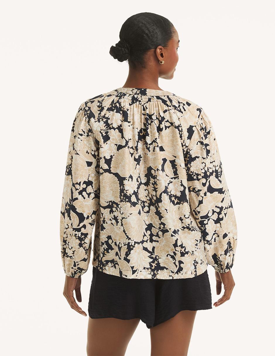 Blusa nautica "manga" 3/4 "para mujer"
