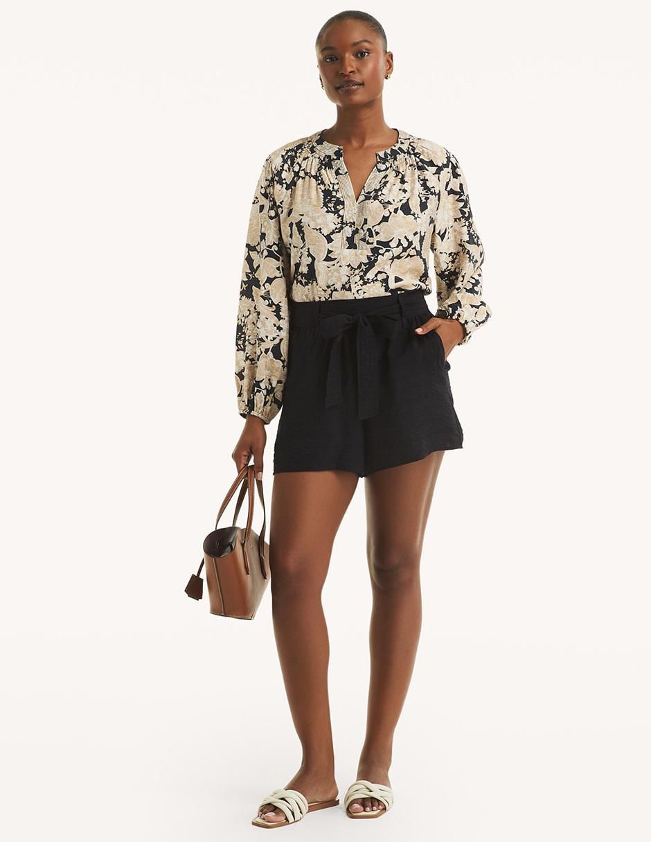 Blusa nautica "manga" 3/4 "para mujer"
