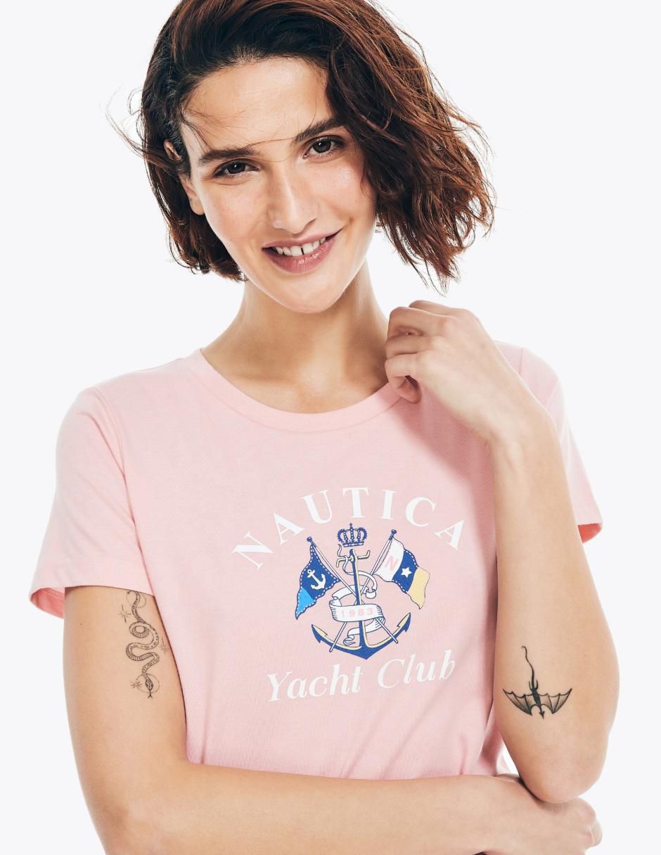Playera manga corta Kiba cuello redondo para mujer 2