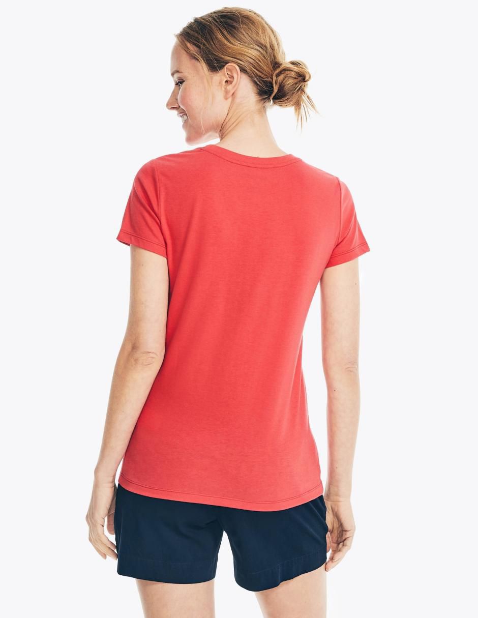Playera manga corta Kiba cuello redondo para mujer 4