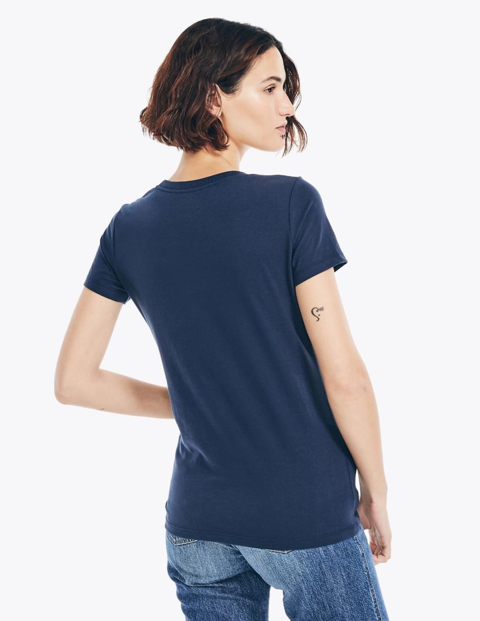 Playera manga corta Kiba cuello redondo para mujer 4