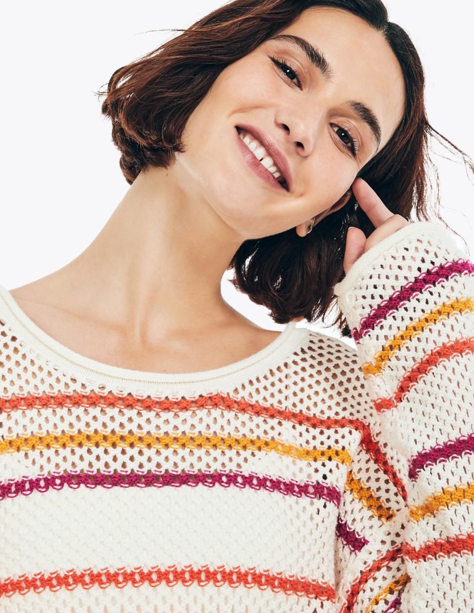 Suéter cuello redondo para mujer 2