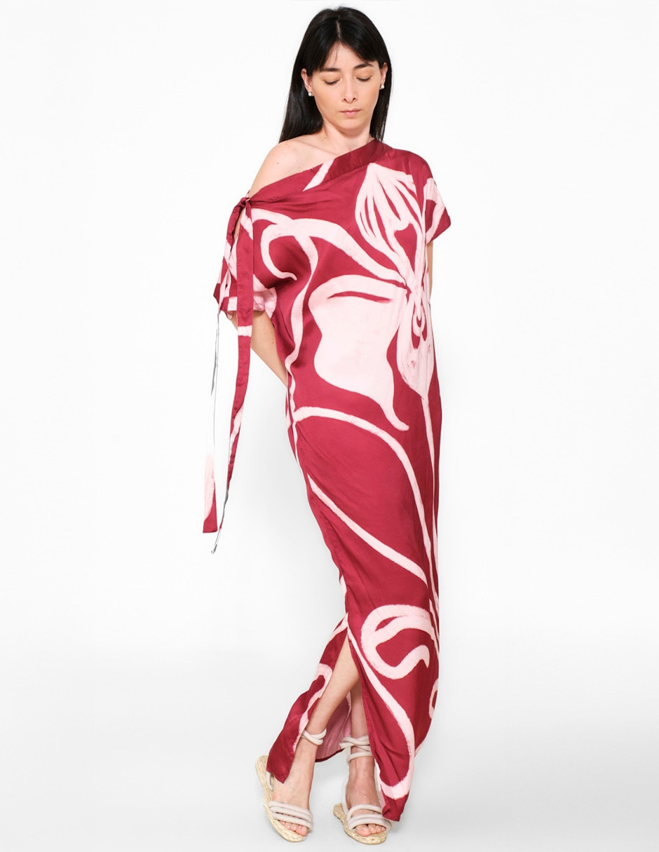Vestido largo casual Colección Takes Paris para mujer Vestido largo casual Colección Takes Paris para mujer