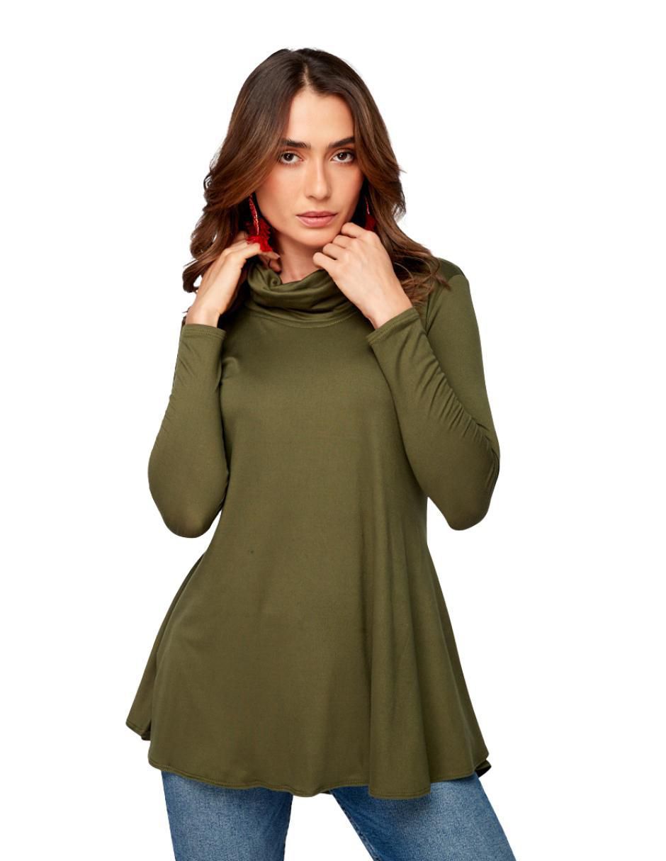 Blusa manga larga para mujer