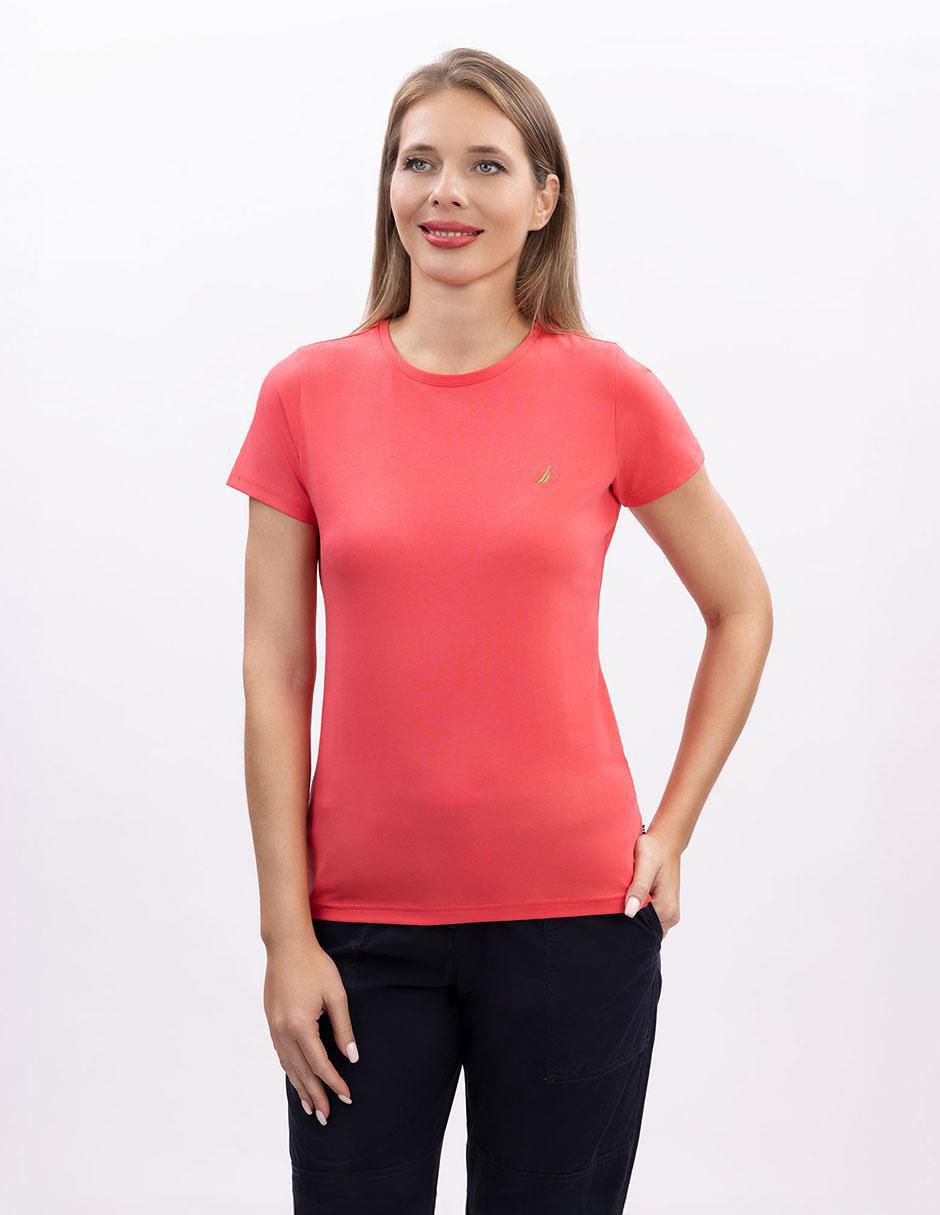 Playera manga corta Kiba cuello redondo para mujer Playera manga corta Kiba cuello redondo para mujer