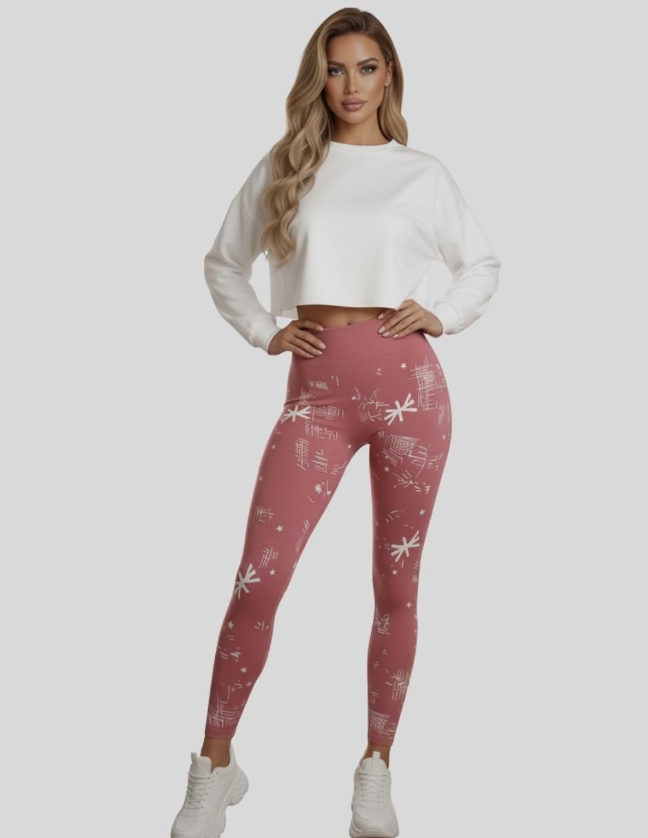 Set legging cintura alta con elástico para mujer 2