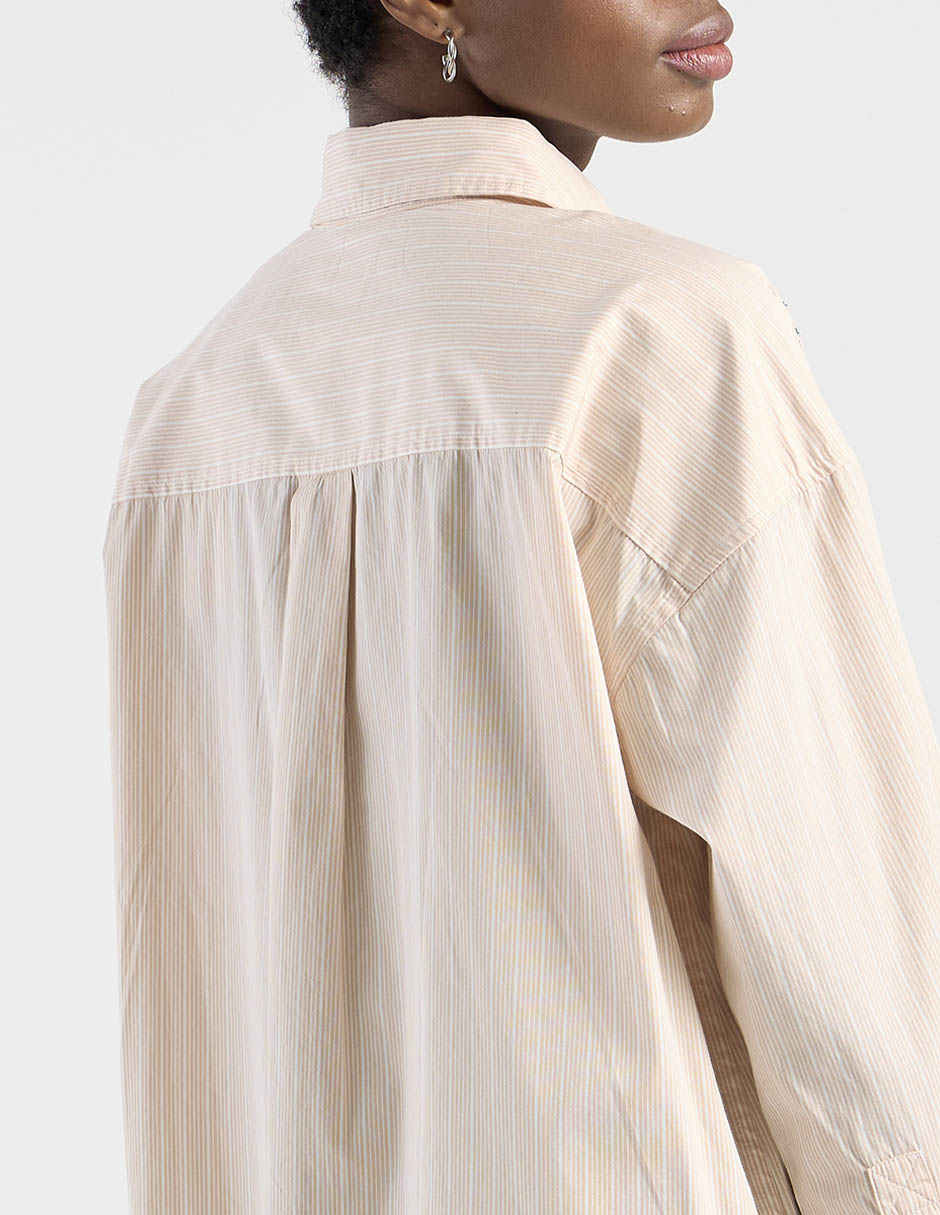 Blusa camisera manga larga para mujer 5