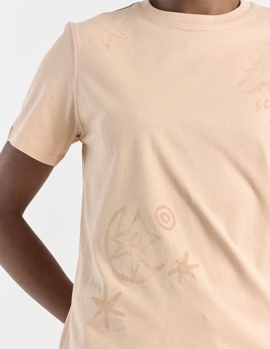 Playera manga corta Scotch & cuello redondo para mujer 4