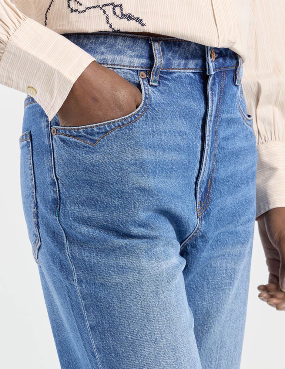 Jeans straight para mujer 4