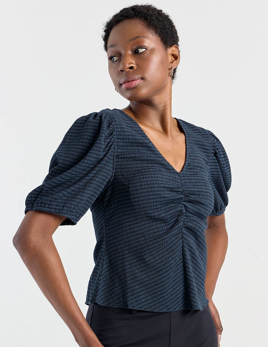 Blusa manga corta para mujer