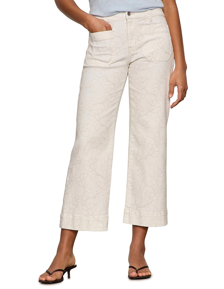 Jeans capri relajado para mujer