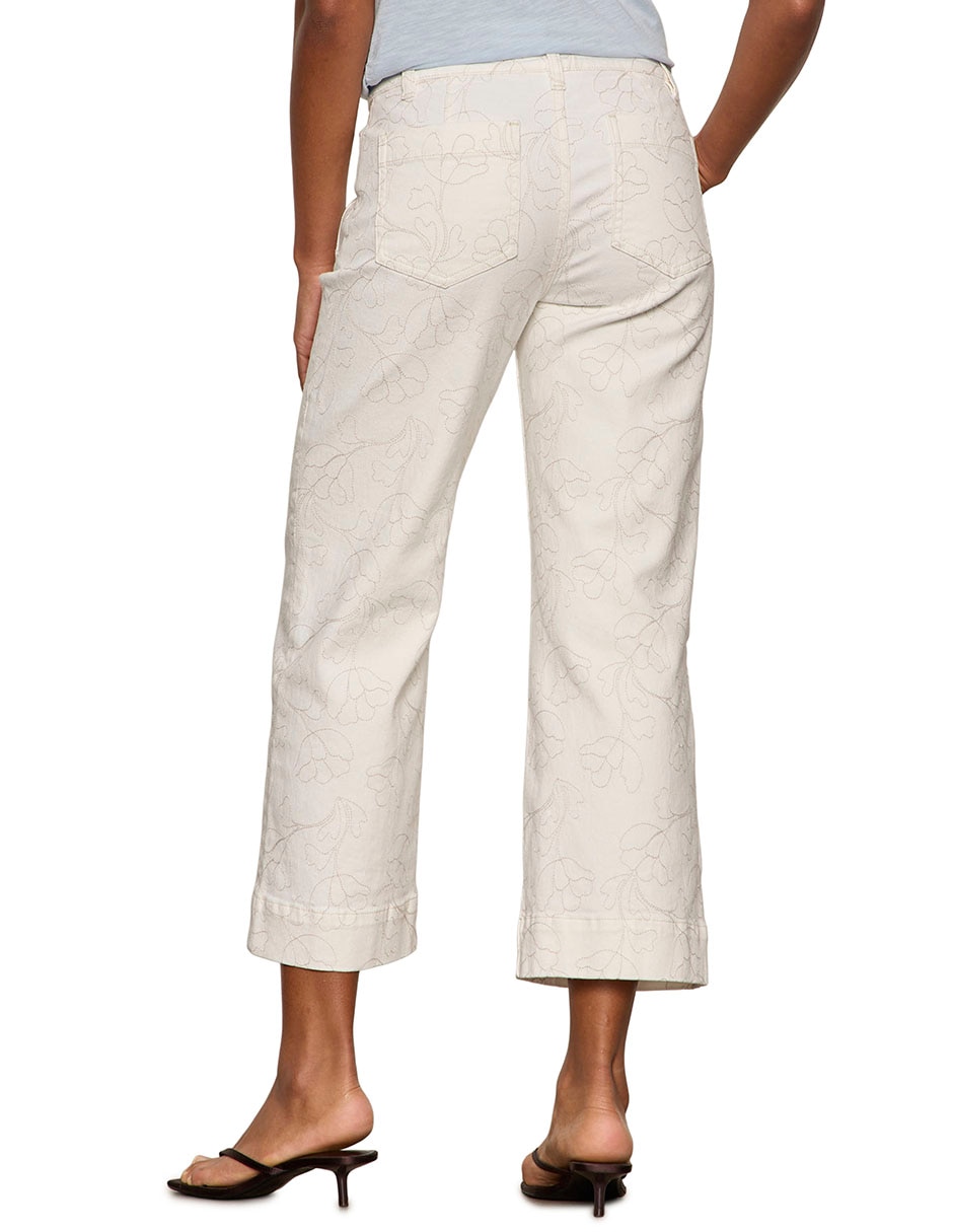 Jeans capri relajado para mujer 2