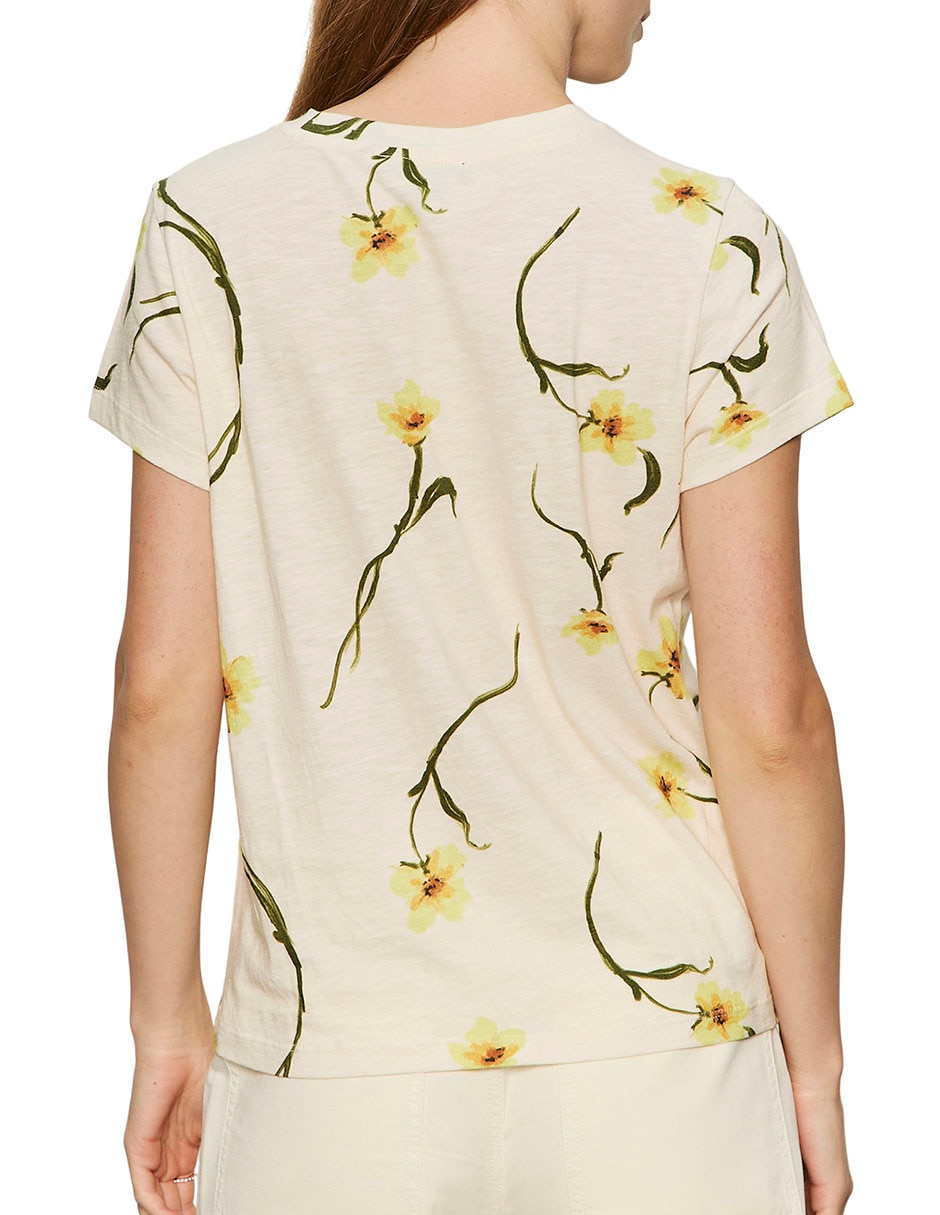 Playera manga corta cuello redondo para mujer 2