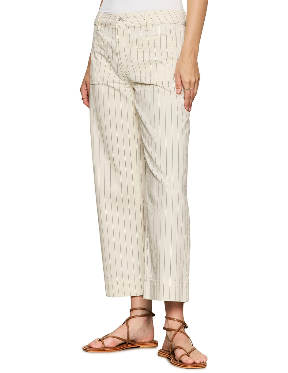 Jeans wide leg cintura para mujer 3