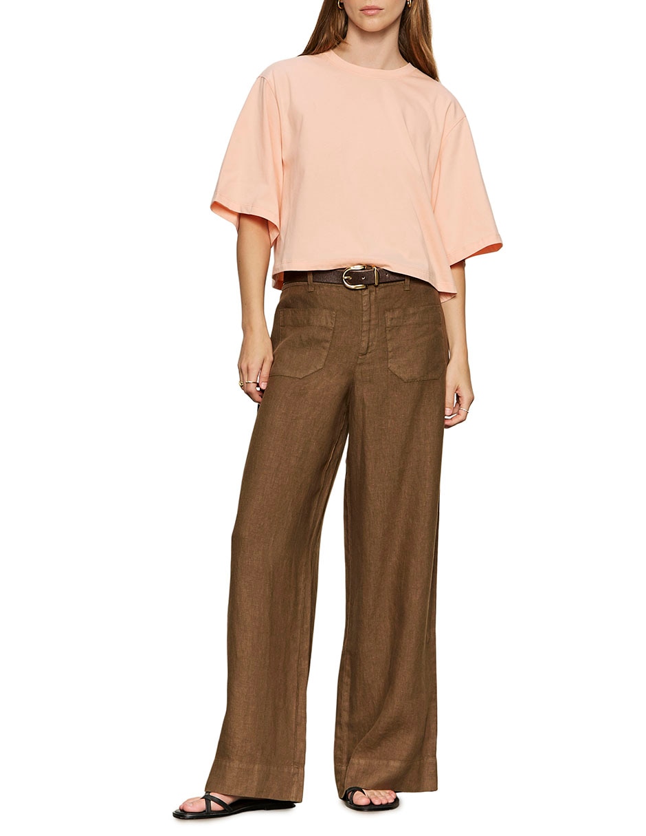 Pantalón relaxed wide leg para mujer 6