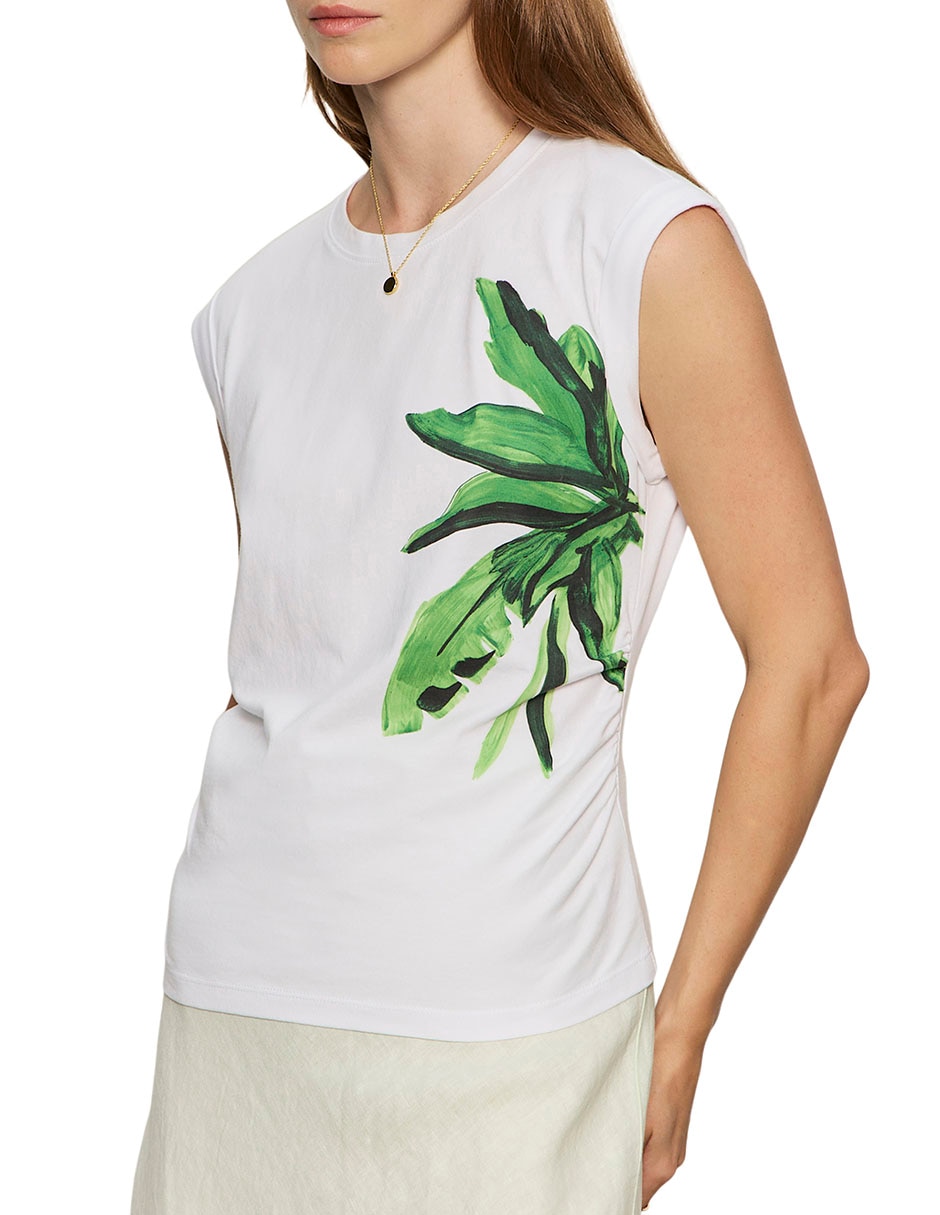 Playera manga corta cuello redondo para mujer 3