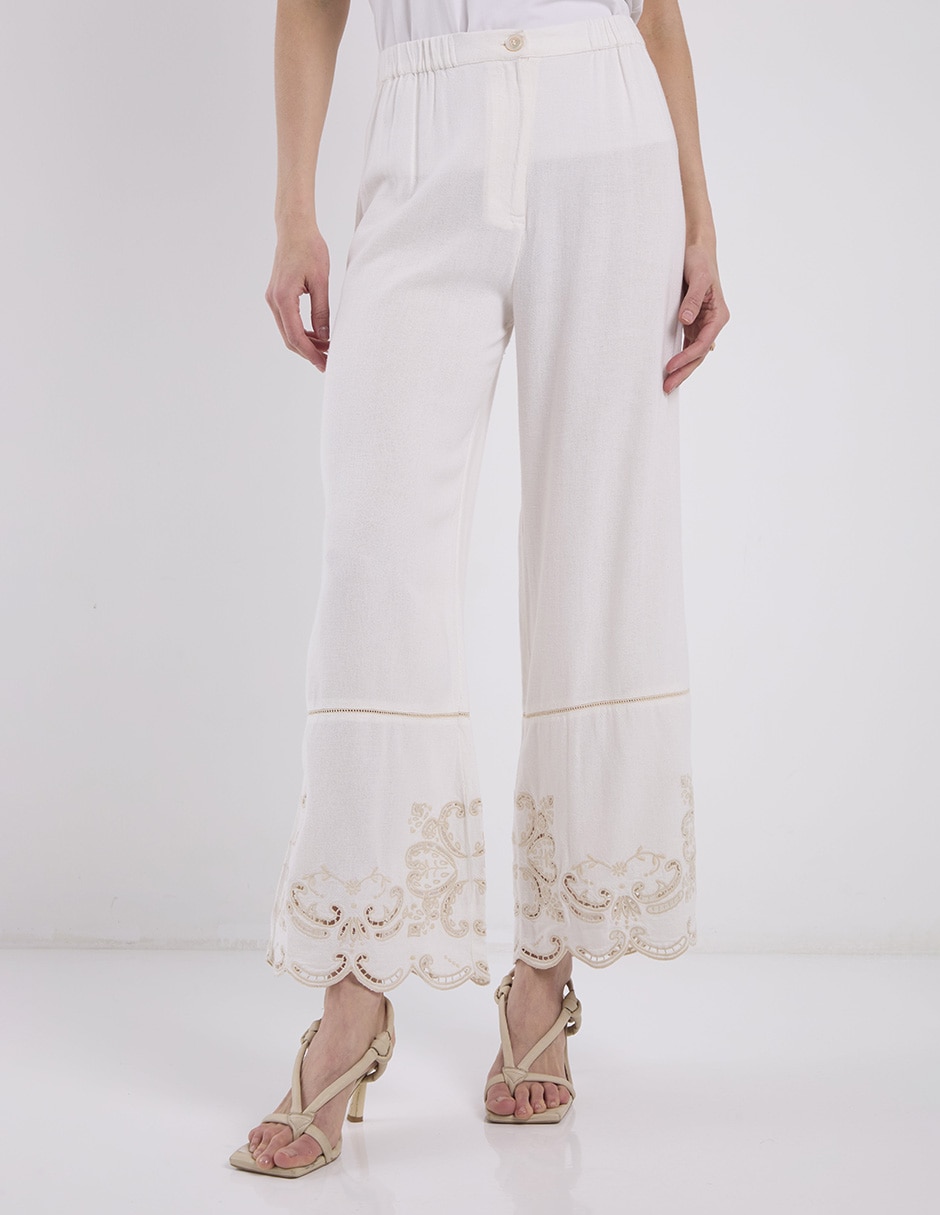 Pantalón relaxed amplio para mujer