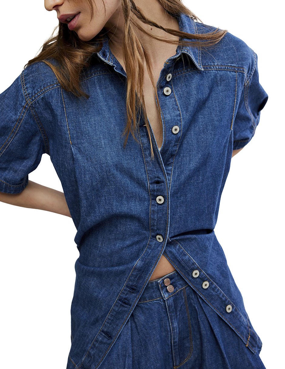 Conjunto de mezclilla para mujer 4