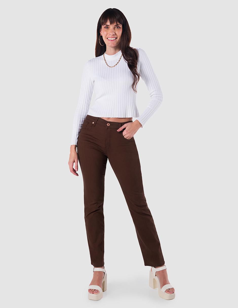 Pantalón de vestir straight para mujer 7