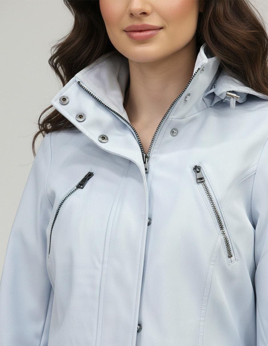 Chamarra rompevientos impermeable para mujer 3
