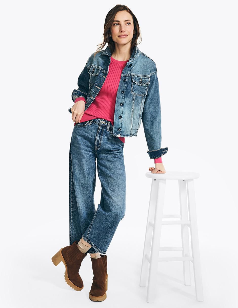 Suéter cuello redondo para mujer 2
