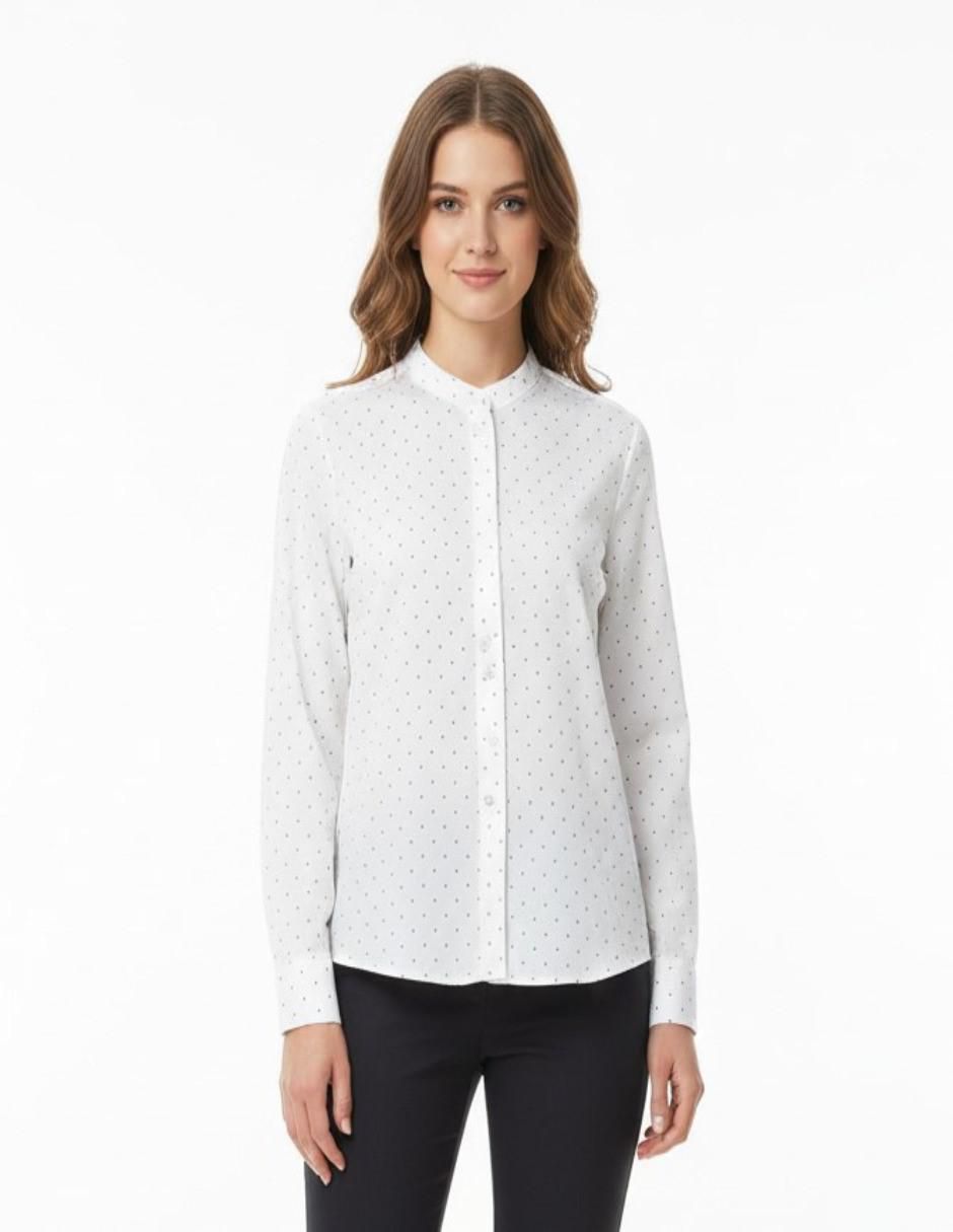 Blusa camisera manga larga para mujer 1