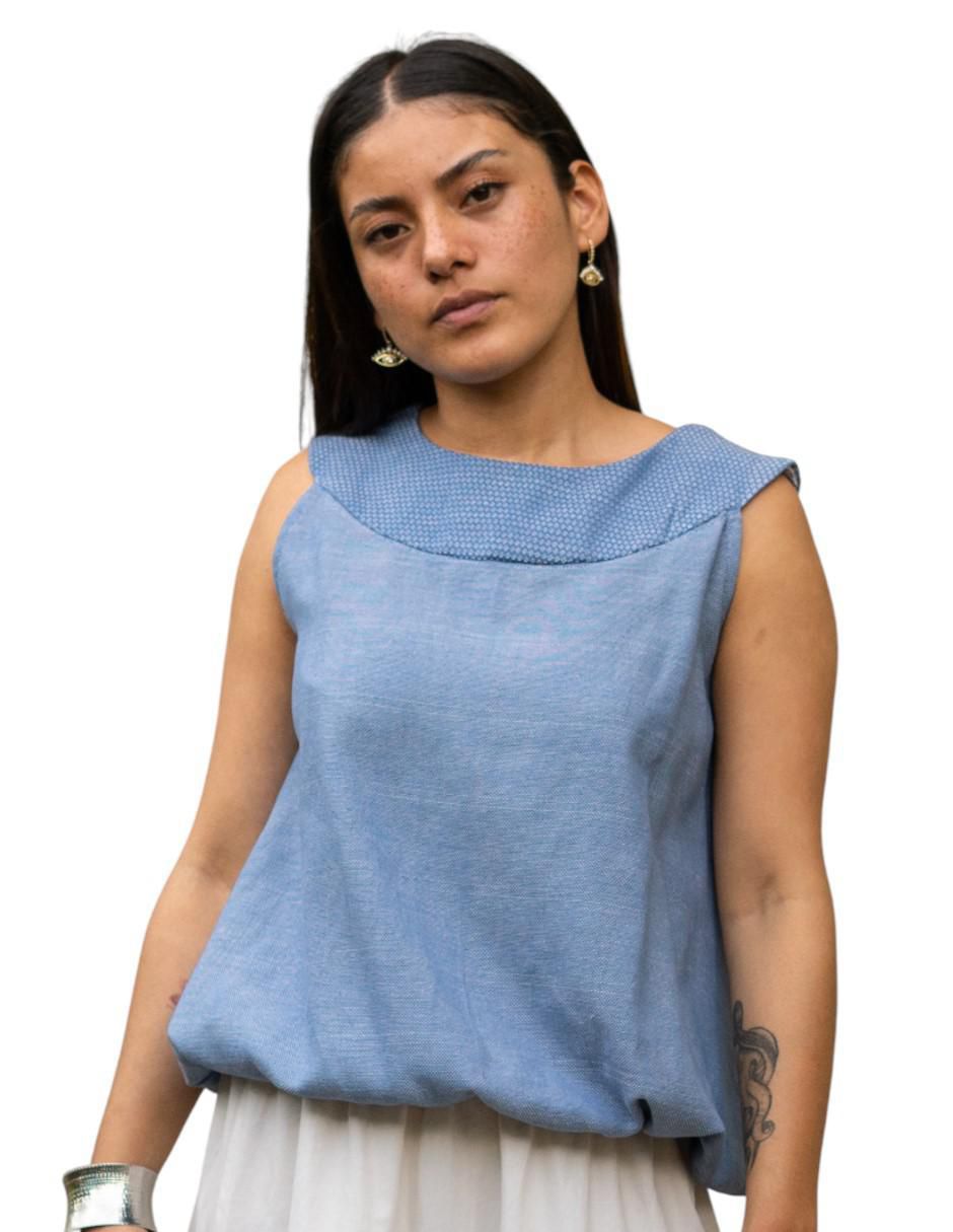 Blusa sin manga para mujer 7
