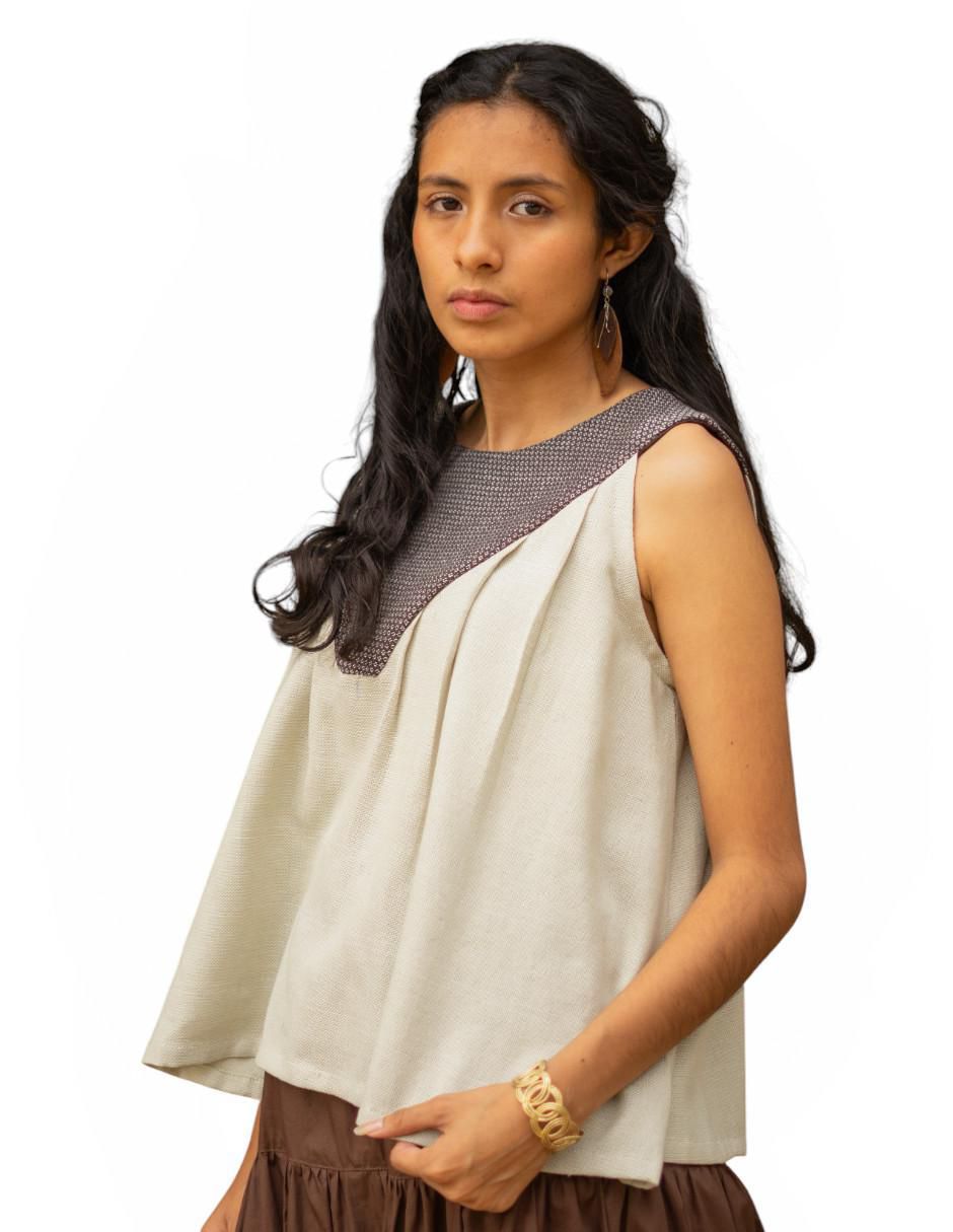 Blusa sin manga para mujer 2