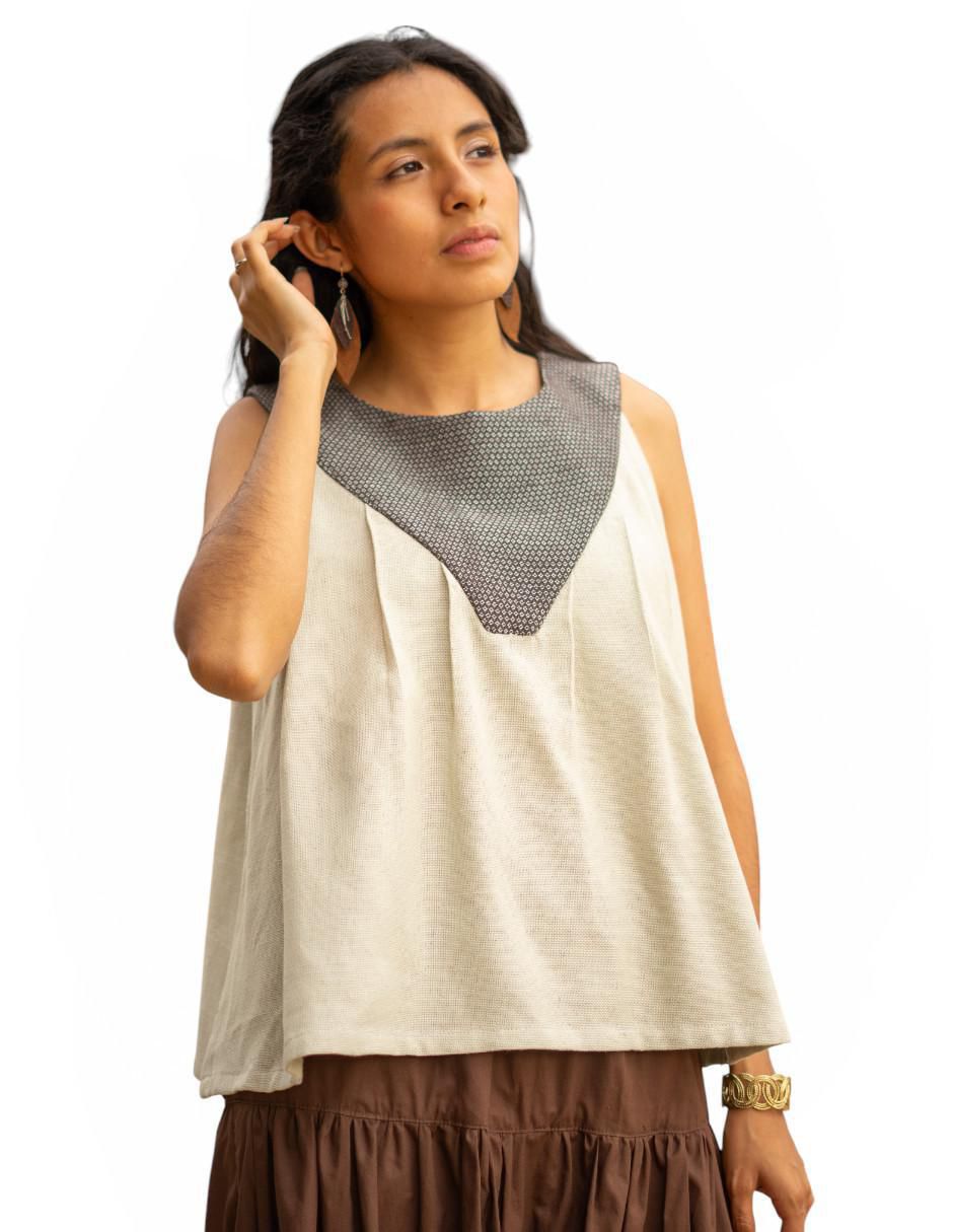 Blusa sin manga para mujer 4