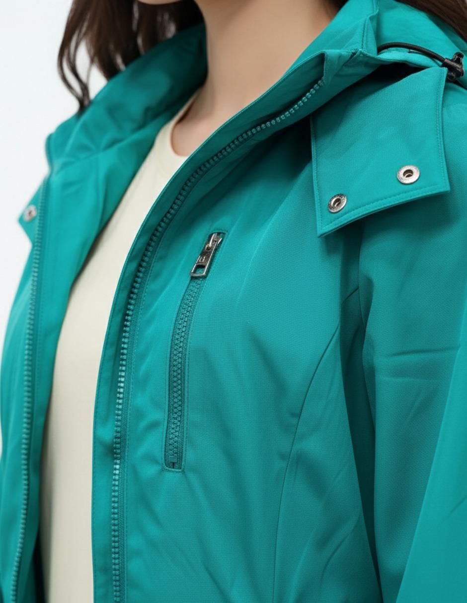 Chamarra rompevientos impermeable para mujer 3