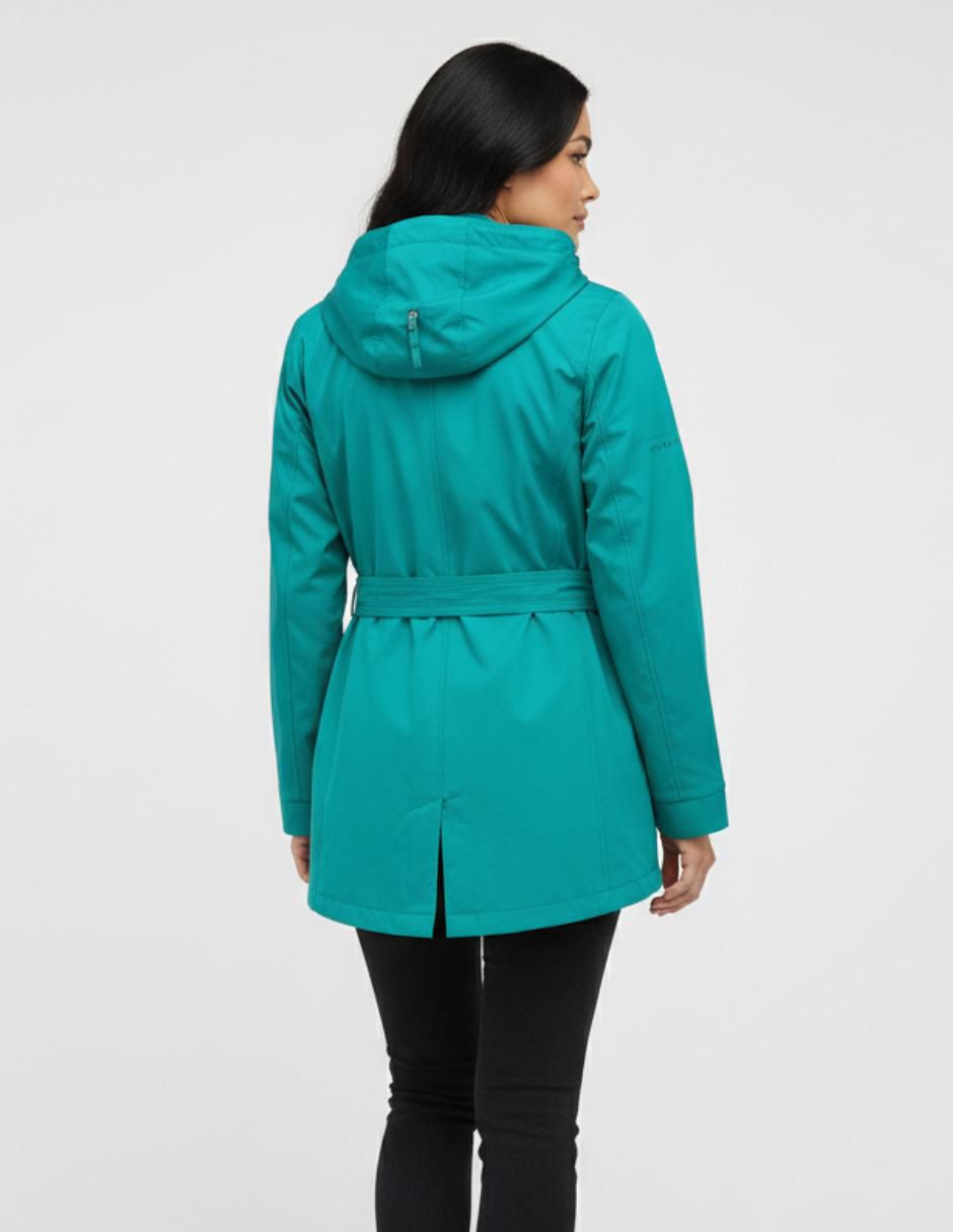 Chamarra rompevientos impermeable para mujer 4