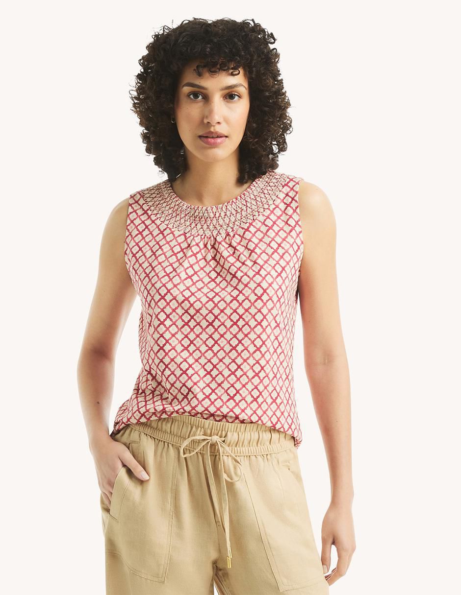 Blusa sin manga para mujer