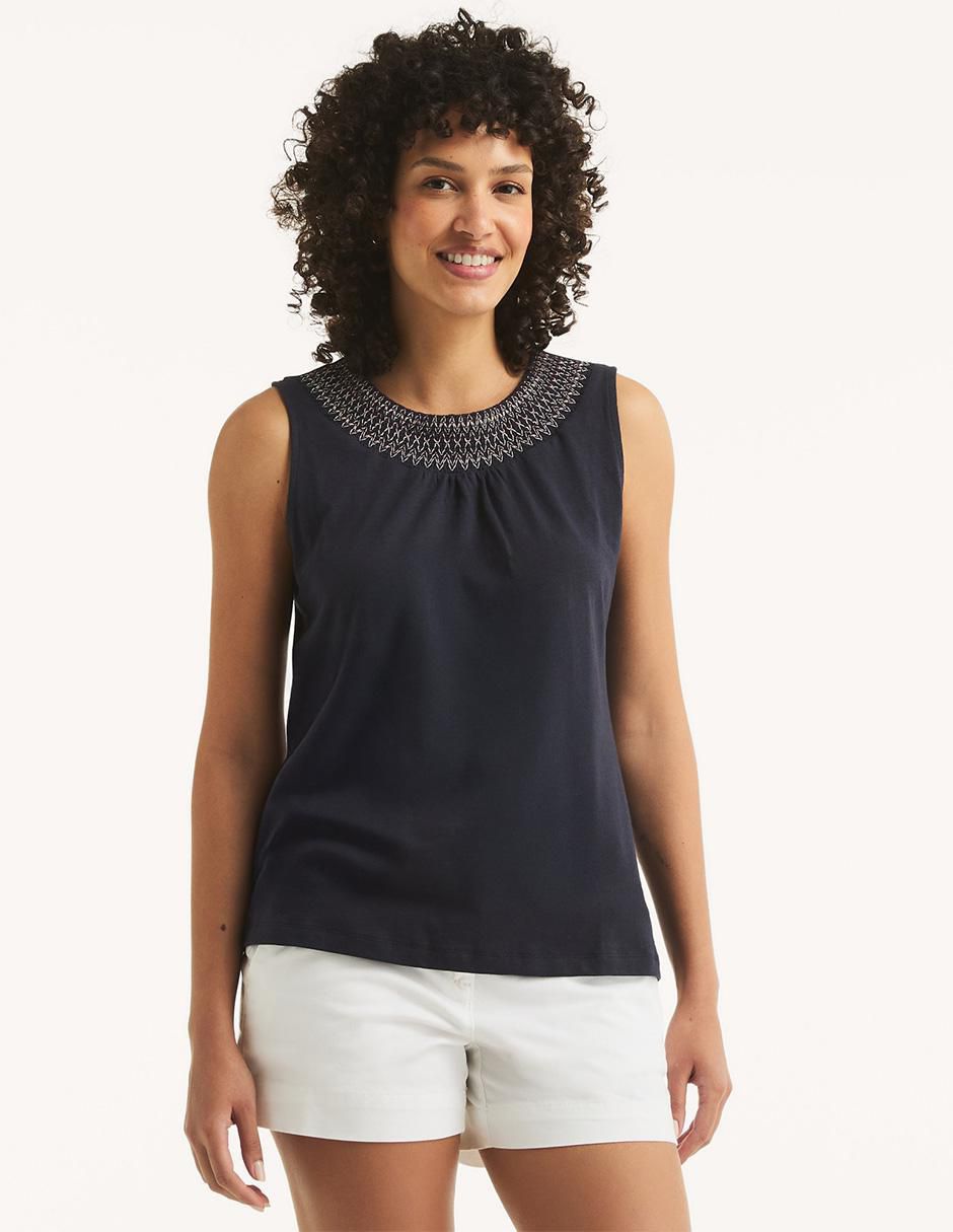 Blusa sin manga para mujer