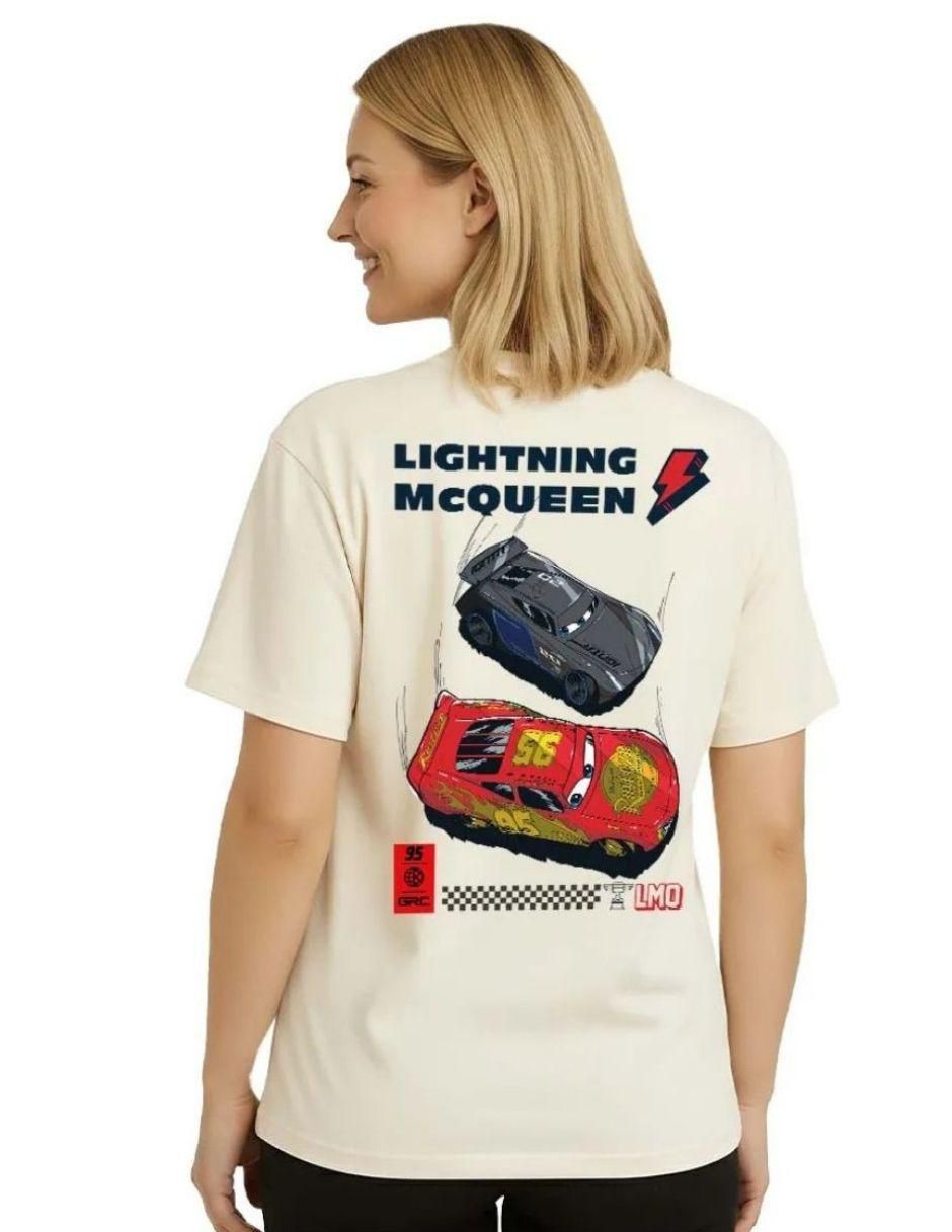 Playera manga corta Cars cuello redondo para mujer 2