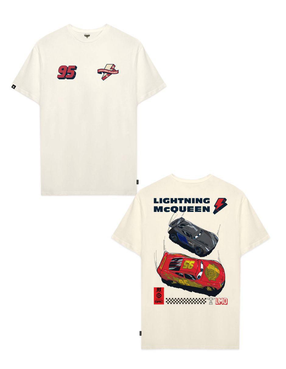 Playera manga corta Cars cuello redondo para mujer 3