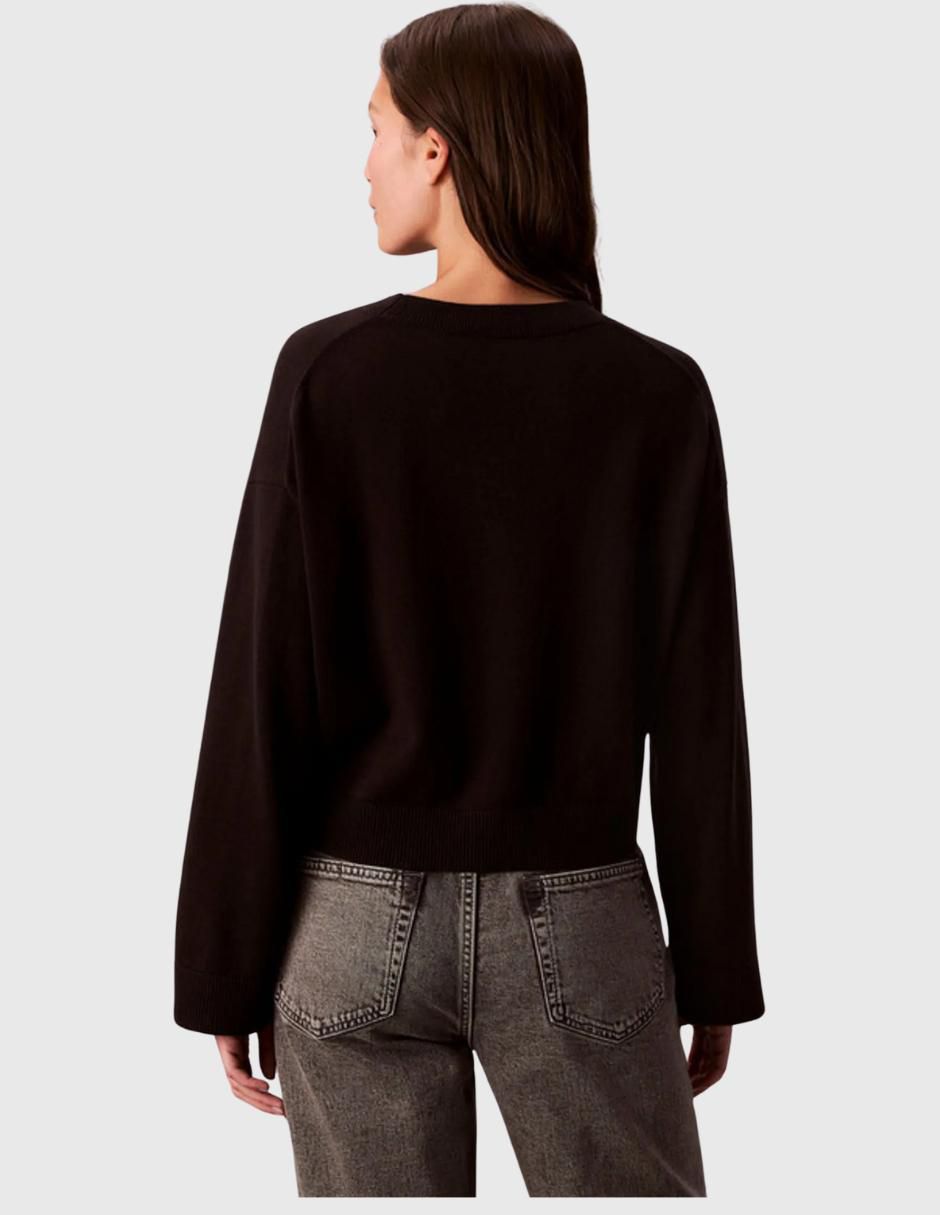Suéter cuello redondo para mujer