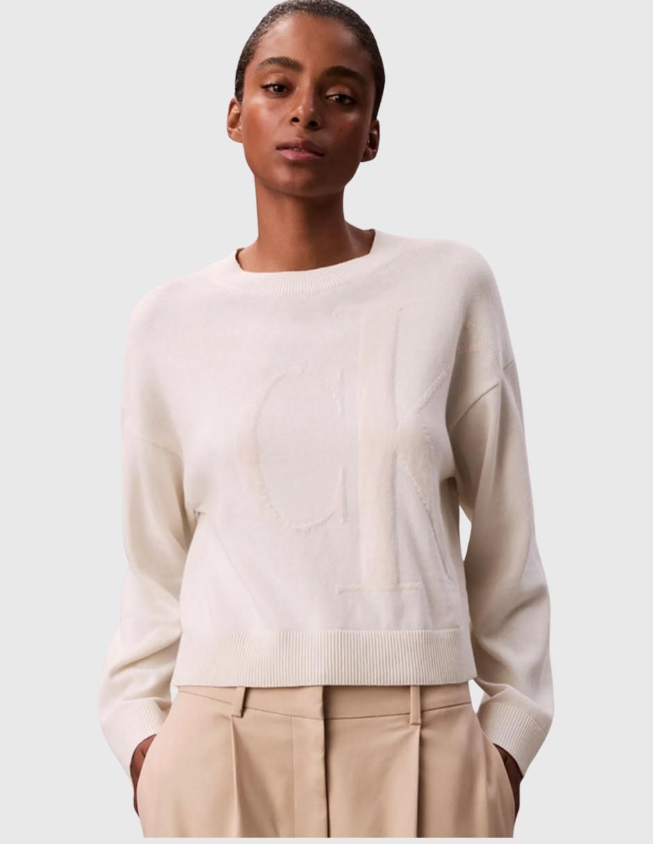 Suéter cuello redondo para mujer