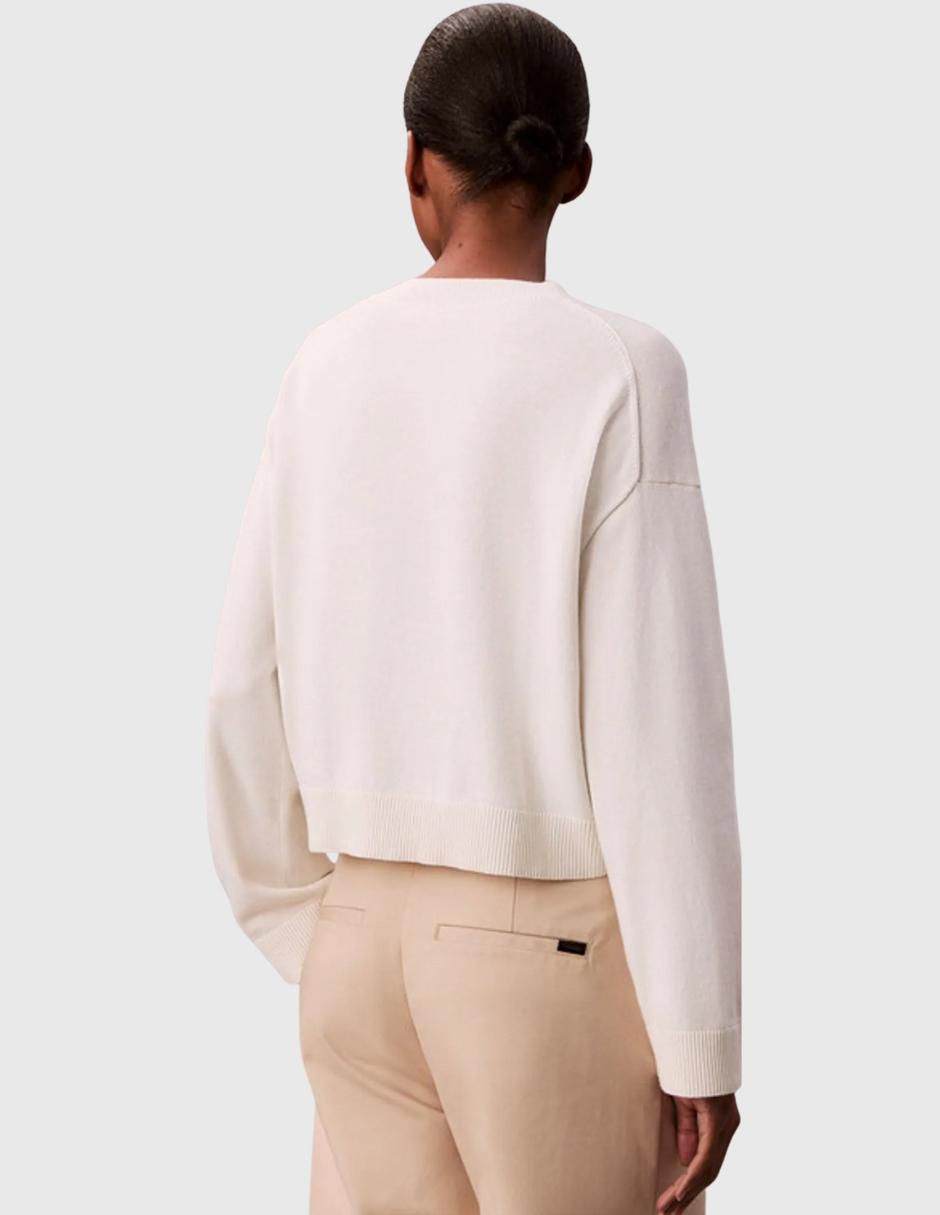 Suéter cuello redondo para mujer 2