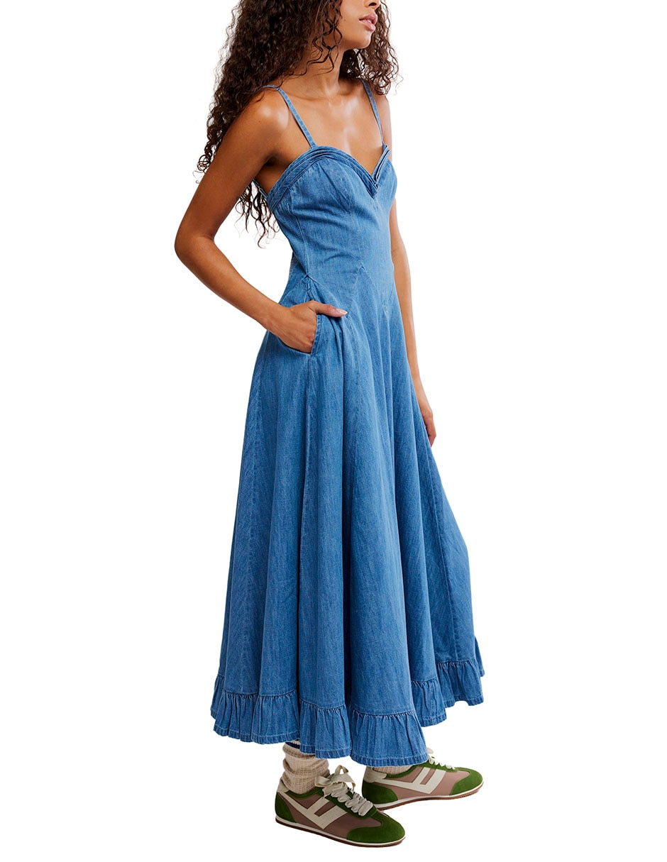 Vestido largo casual para mujer 4