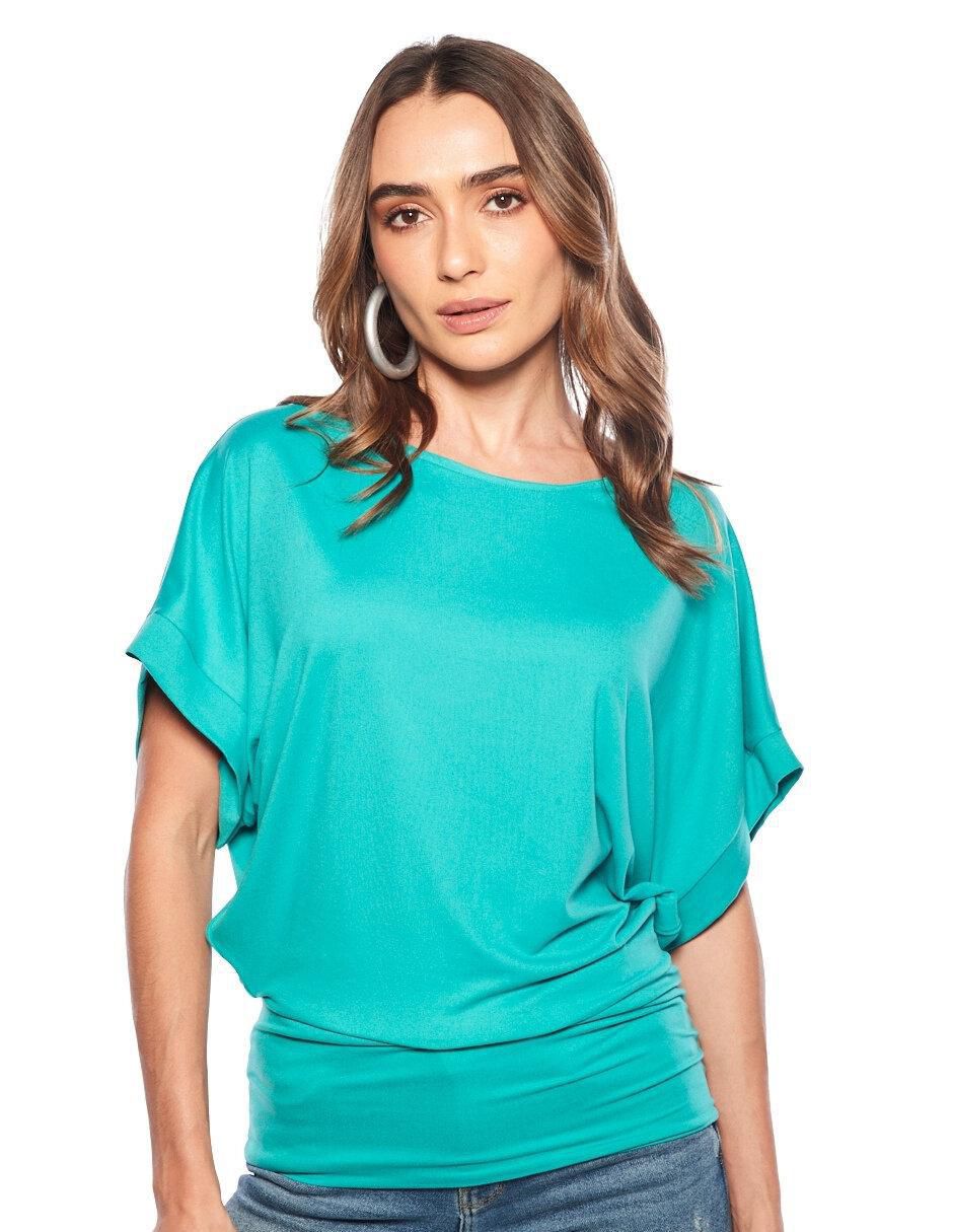 Blusa manga corta para mujer