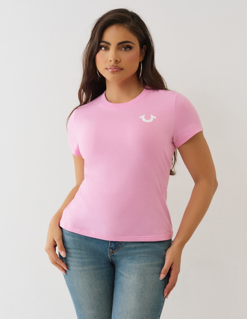 Playera manga corta Sportswear cuello redondo para mujer