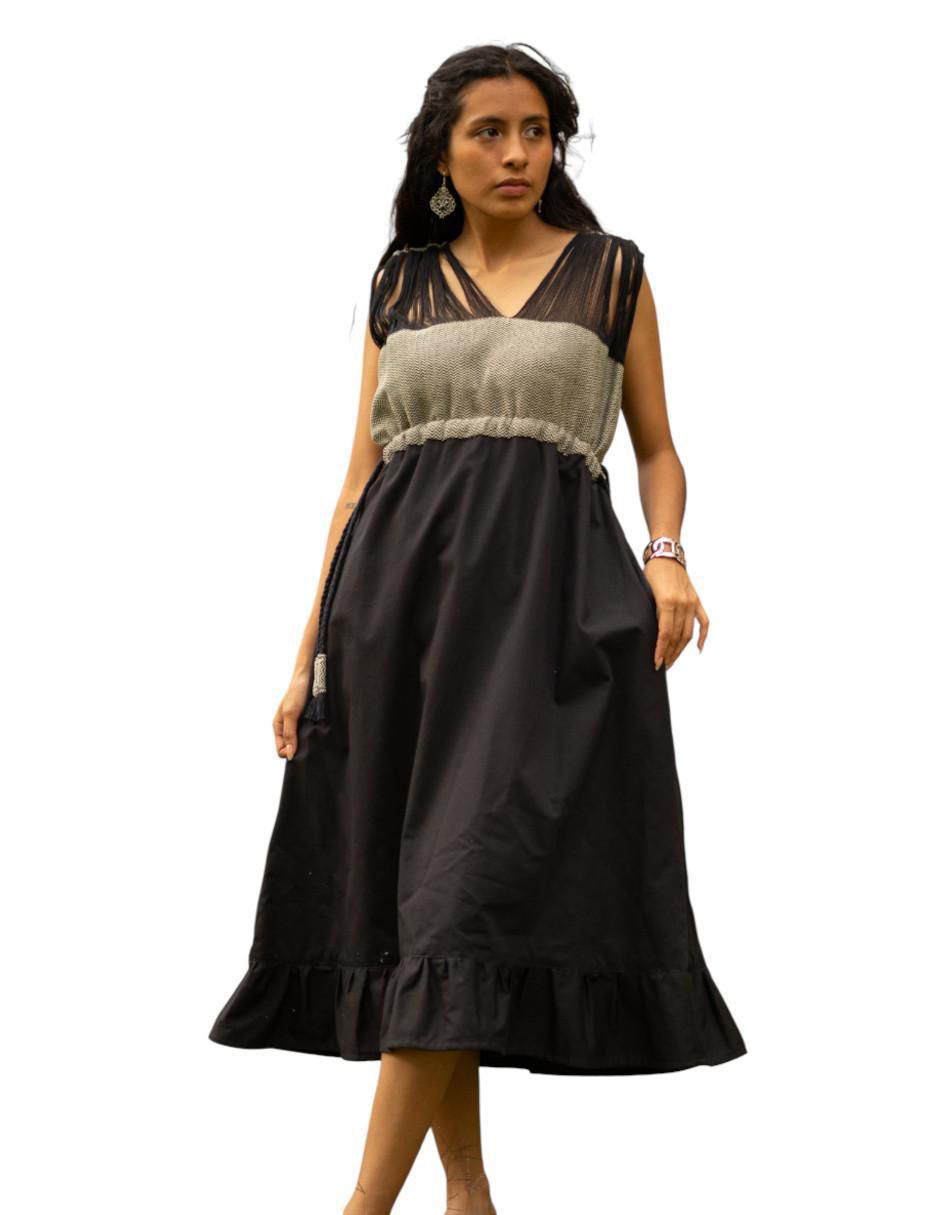 Vestido midi casual Manuela para mujer 2