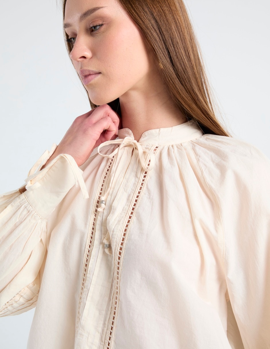 Blusa manga larga para mujer 4