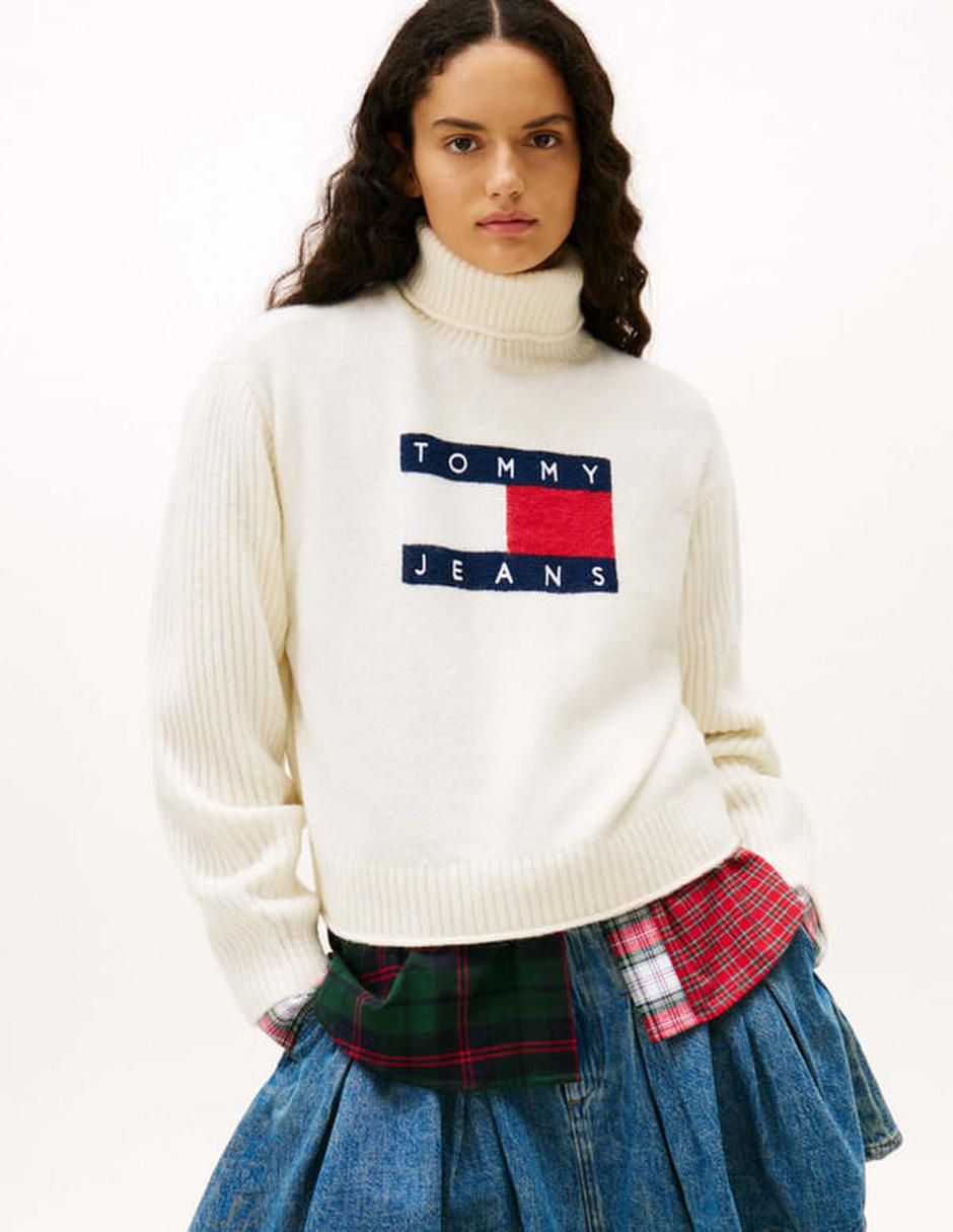 Suéter cuello alto para mujer